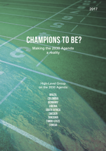 Champions to be? Making the 2030 Agenda a reality