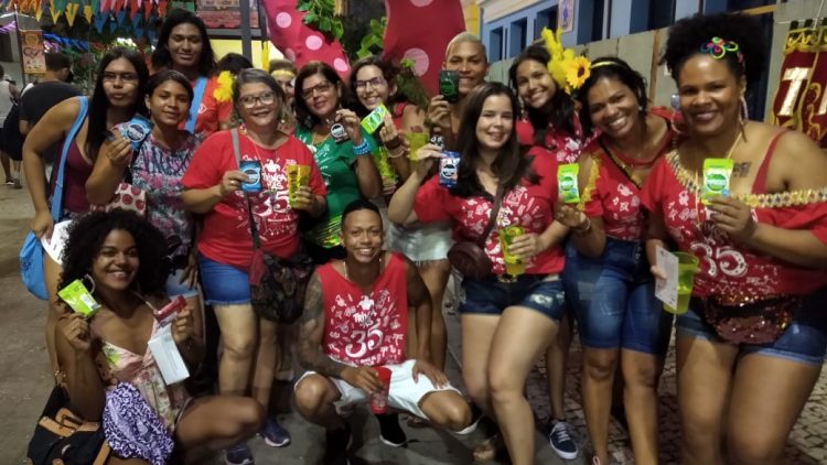 Gestos distribuiu mais de 5 mil preservativos nas ações de Carnaval no Recife