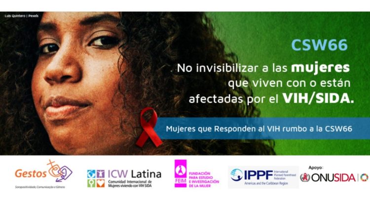 Gestos lança campanha para a CSW 66 com a participação de organizações feministas que atuam na resposta do HIV/AIDS