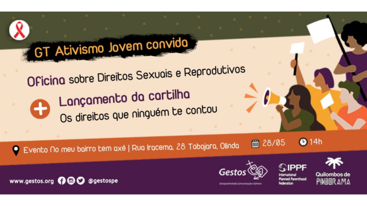 Grupo de Ativismo Jovem promove oficina sobre Direitos Sexuais e Reprodutivos e lançamento de cartilha no próximo sábado, em Olinda