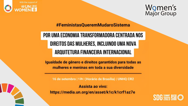 Evento do Fim de Semana de Ação pelos ODS discutirá implicações das reformas financeiras nas políticas de gênero